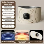 EMS Waist Massager Belt Electric Muscle Stimulator Abdominal Abs Trainer Pulse Slimming Shaping Massager Incontinence Therapy Heating Back Pain Relief Belt Core Weight Loss Fitness Vibration Waist Trimmer Stomach Heating Pad Lumbar Support Band with 9 Lev - Image 8