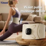 EMS Waist Massager Belt Electric Muscle Stimulator Abdominal Abs Trainer Pulse Slimming Shaping Massager Incontinence Therapy Heating Back Pain Relief Belt Core Weight Loss Fitness Vibration Waist Trimmer Stomach Heating Pad Lumbar Support Band with 9 Lev - Image 7