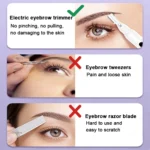 Electric Eyebrow Trimmer Electric Face Hair Remover Eyebrow Hair Trimmer Mini Portable Women Body Hair Shaver Remover - Image 6
