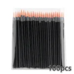 100/200pcs Disposable Nail Art Brushes Eyeliner Makeup Tools Manicure Painting Pen Brush Set for Professional & Home Use - Image 8