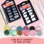 Acrylic Nail Kit Starter Set Acrylic Powder with U V Light Professional Tools with Decoration for Beginners Home Salon Gifts - Image 3