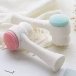 Wholesale 2/5/10PCS Double Side Facial Cleansing Brush Silicone & Soft Hair Manual Massage Facial Wash Brush Makeup Remove Tools - Image 2