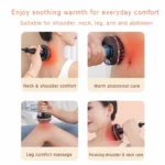 Electric Meridian Massage Brush Portable Warm Body Massager for Neck Shoulder Back Legs and Abdomen - Image 7