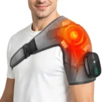 Cordless Electric Heating Shoulder Massager Vibration Shoulder Brace Massage Support Belt Adjustable Hot Compress Shoulder Shawl - Image 11