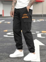 Men's Casual Cargo Sweatpants Spring/Autumn S-3XL Waist Drawstring Joggers Hiking Tactical Pants for Men with Pockets - Image 8