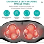Leercon Shiatsu Neck and Shoulder Massager Heated Back Massager U Shape Deep Kneading Electric Massage Pillow For Neck Waist Leg Body - Image 6