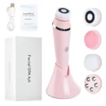 Waterproof IPX7 Electric Facial Cleansing Brush Electric Deep Cleaning Removal Blackhead Pore Exfoliator Face Massager Device - Image 7