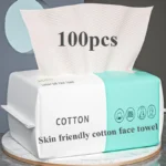 Reusable thickened face towel One pack of 50/100 pieces per pack Travel cleanser wet dry makeup remover cotton soft fabric tool - Image 7