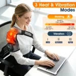 Cordless Electric Heating Shoulder Massager Vibration Shoulder Brace Massage Support Belt Adjustable Hot Compress Shoulder Shawl - Image 3