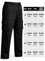 Men's Outdoor Multi-Functional Work Pants with an Elastic Waistband and Multiple Pockets—Lightweight and Breathable, Suitable for Camping, Travel, and Gear Carrying. The Loose, Straight-Leg Fit Is Suitable for Both Outdoor and Casual Wear. - Image 8