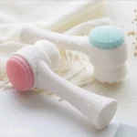 Silica Gel Facial Brush Double Sided Facial Cleanser Blackhead Removing Product Pore Cleaner Exfoliating Facial Brush Face Brush - Image 5