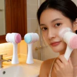 Wholesale 2/5/10PCS Double Side Facial Cleansing Brush Silicone & Soft Hair Manual Massage Facial Wash Brush Makeup Remove Tools