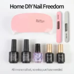 Ovanlee 5-Piece UV Gel Polish Kit with Mini Lamp – Gentle, Low-Odor & Non-Irritating Formula, Complete Manicure Tools Included, Ideal Gift for DIY Nail Art Beginners - Image 3