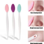 1/5/10Pcs Silicone Nose Cleansing Brush Exfoliating Massage Tools Facial Blackhead Removal Brushes Face Pore Deep Cleaning Wands - Image 4