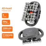 42 Heads Fascia Gun Wireless Vibration Body Massage Gun 9 Speed Red Light Deep Tissue Muscle Relax Massager for Gym Office Home - Image 10