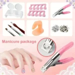 Acrylic Nail Kit Starter Set Acrylic Powder with U V Light Professional Tools with Decoration for Beginners Home Salon Gifts - Image 5