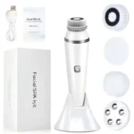 Waterproof IPX7 Electric Facial Cleansing Brush Electric Deep Cleaning Removal Blackhead Pore Exfoliator Face Massager Device - Image 9
