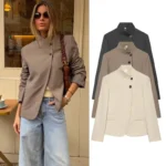 Women's Autumn Blazers Blouse 2026 New Fashion Young Women's Elegant Travel Holiday Jackets Spring Street Sarm Blazers Jackets