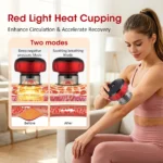 Rechargeable Smart Cupping Device, 12 Adjustable Suction Levels with LCD Display, Electric Heating Vacuum Massage Cup for Body Relaxation - Image 2