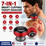 Rechargeable Smart Cupping Device, 12 Adjustable Suction Levels with LCD Display, Electric Heating Vacuum Massage Cup for Body Relaxation