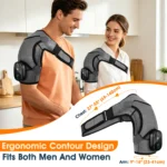 Cordless Electric Heating Shoulder Massager Vibration Shoulder Brace Massage Support Belt Adjustable Hot Compress Shoulder Shawl - Image 8