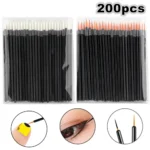 100/200pcs Disposable Nail Art Brushes Eyeliner Makeup Tools Manicure Painting Pen Brush Set for Professional & Home Use - Image 7