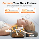 3-in-1 Neck Massager Pillow for Shoulder Deep Tissue , with Heating and Traction Function, Hump Corrector for Women - Image 3