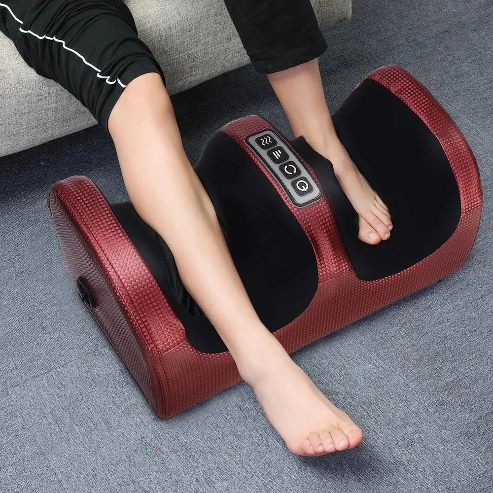 S67e16679288e44d6aa4d0851c4a578bb4.webp Electric Foot Massager Shiatsu Kneading Deep Tissue Relax Heated Roller Calf Pain Relief Fatigue Muscles Vibrator Machine Health - Image 1