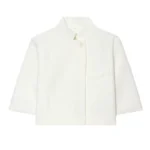 HXAO Asymmetric Crop White Blazer Woman Summer 2026 Office Wear Woman Elegant Button Short Sleeve Outerwear Fashion Suit Jacket - Image 8