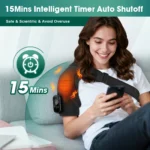 Electric Heated Shoulder Massager With 3 Heat Levels 3 Vibration Modes, Rechargeable Shoulder Support Wrap with Timer and Touch Screen, Extended Straps - Image 5