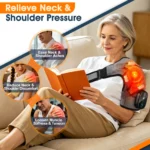 Cordless Electric Heating Shoulder Massager Vibration Shoulder Brace Massage Support Belt Adjustable Hot Compress Shoulder Shawl - Image 4