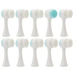 Wholesale 2/5/10PCS Double Side Facial Cleansing Brush Silicone & Soft Hair Manual Massage Facial Wash Brush Makeup Remove Tools - Image 12