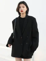 CHIC VEN Women's Blazer Korean Casual Solid Long Sleeve Coats All-match Office Lady Elegant Fashion Clothing Spring Autumn 2026 - Image 3