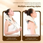 Foreverlily 26W Brushless Motor Neck And Shoulder Massager Wireless Shoulder And Back Kneading Massage Shawl Neck masajeador - Image 4