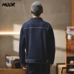 2026 New In Vintage Men's Cargo Denim Coats Fashion Street Versatile Long Sleeve Denim Jackets Man Loose Casual Workwear for Men - Image 4