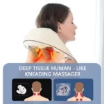 Foreverlily 26W Brushless Motor Neck And Shoulder Massager Wireless Shoulder And Back Kneading Massage Shawl Neck masajeador - Image 5