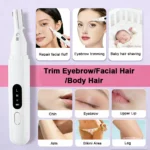 Electric Eyebrow Trimmer Electric Face Hair Remover Eyebrow Hair Trimmer Mini Portable Women Body Hair Shaver Remover - Image 2