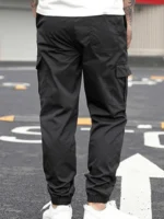 Men's Casual Cargo Sweatpants Spring/Autumn S-3XL Waist Drawstring Joggers Hiking Tactical Pants for Men with Pockets - Image 4