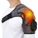 Cordless Electric Heating Shoulder Massager Vibration Shoulder Brace Massage Support Belt Adjustable Hot Compress Shoulder Shawl - Image 9