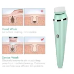 Waterproof IPX7 Electric Facial Cleansing Brush Electric Deep Cleaning Removal Blackhead Pore Exfoliator Face Massager Device - Image 3