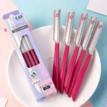 5pcs Eyebrow Epilator Sets for Women Makeup Beauty Eyebrows Hair Removal Styling Tool Steel Blade Facial Sourcil Razor Trimmer - Image 3