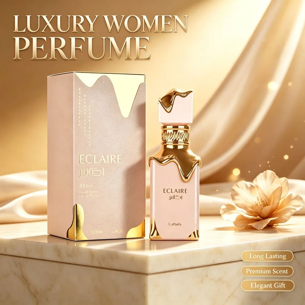 Sa81e8c9d7d664197be04e3a2e268b6cdc.webp Lattafa Eclaire Eau De Parfum for Women 100ml 3.4oz Long Lasting Exquisite Regal Arabian Perfume Luxury Valentine Gift Women Fragrance Spray - Image 1