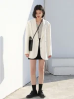 CHIC VEN Women's Blazer Korean Casual Solid Long Sleeve Coats All-match Office Lady Elegant Fashion Clothing Spring Autumn 2026 - Image 4