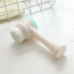 Silica Gel Facial Brush Double Sided Facial Cleanser Blackhead Removing Product Pore Cleaner Exfoliating Facial Brush Face Brush - Image 8