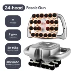 24-Heads Fascia Gun High-Frequency Vibration Body Massage Gun Back and Waist Massager Neck Shoulder Massager Muscle masajeador - Image 9