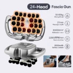24-Heads Fascia Gun High-Frequency Vibration Body Massage Gun Back and Waist Massager Neck Shoulder Massager Muscle masajeador - Image 6