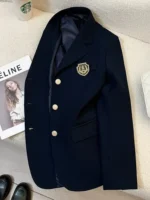New Spring Preppy All Match Suit Coat Bf Loose Solid Color Lapel Casual Buttons Outerwear Japanese Uniform Women Blazer Jacket - Image 4