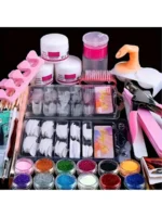 Acrylic Nail Kit Starter Set Acrylic Powder with U V Light Professional Tools with Decoration for Beginners Home Salon Gifts - Image 6