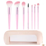 7Pcs Crocodile Texture Handle Makeup Brush Set with Storage Bag Powder Blush Foundation Eyebrow Cosmetic Brushes Kit - Image 10