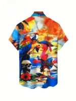 Vintage 3d Print Pirate Pattern Men Shirts Summer Oversized Street Beach Hawaiian Shirt Hip Hop Cool Mens Clothes Button Shirts - Image 6